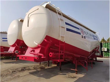 3 ציר 45 Cbm 60 Ton Bulker Cement Tanker Trailer למכירה